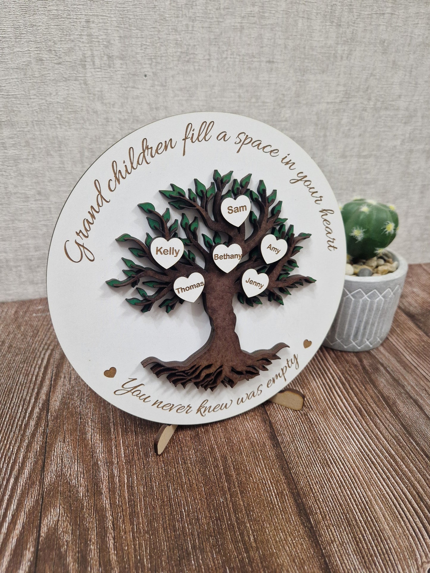 Personalised wooden  Family Tree