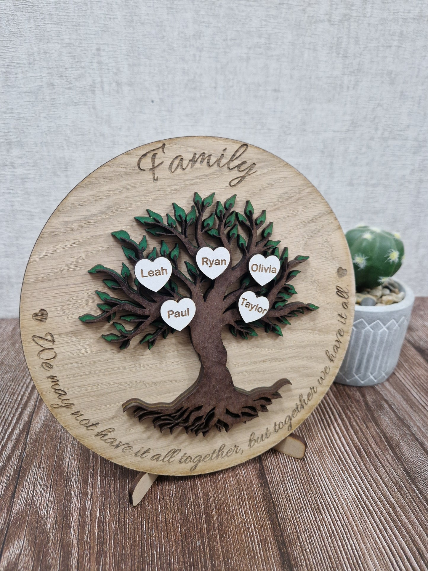 Personalised wooden  Family Tree