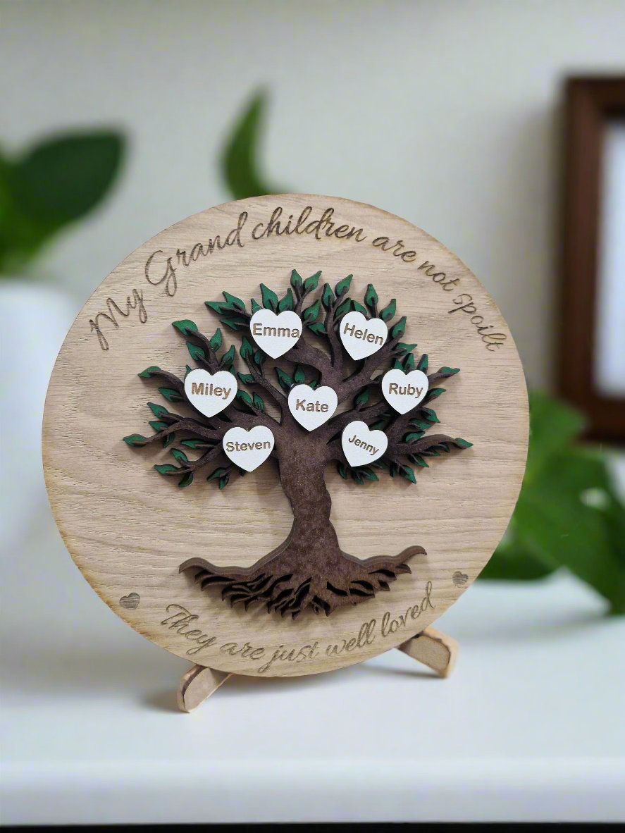 Personalised wooden  Family Tree