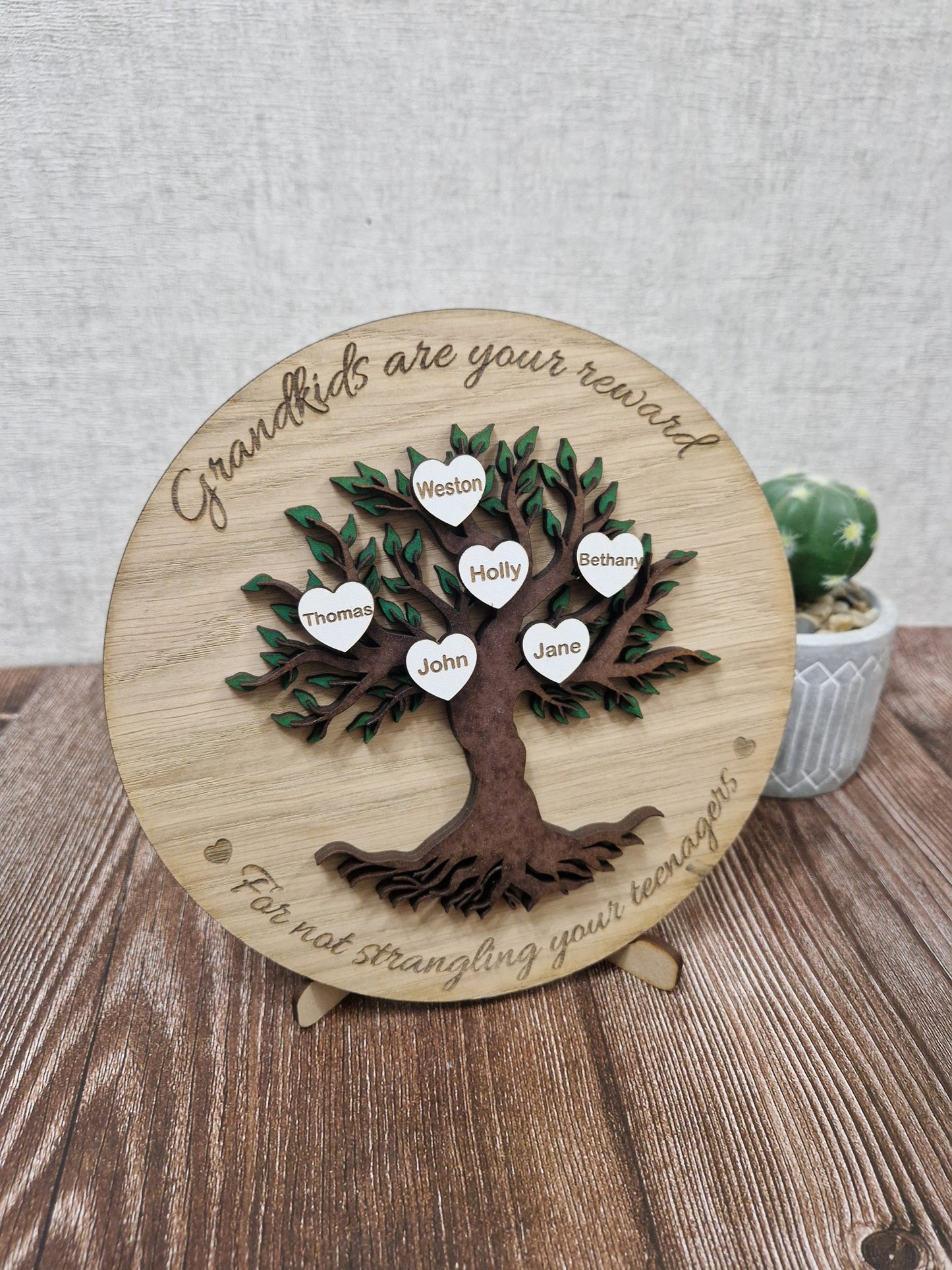 Personalised wooden  Family Tree