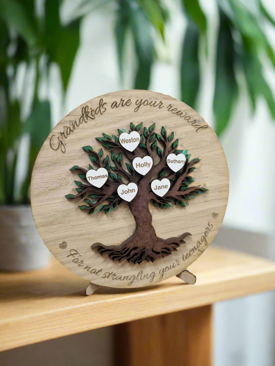 Personalised wooden  Family Tree