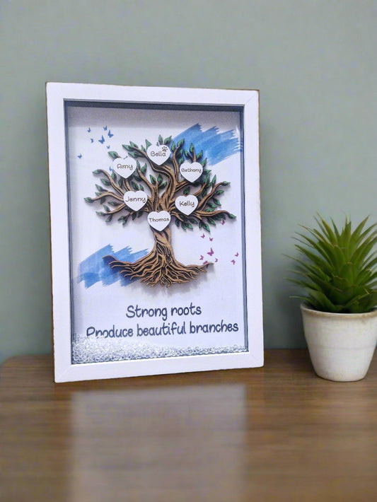 Framed Family Tree Picture Frame,