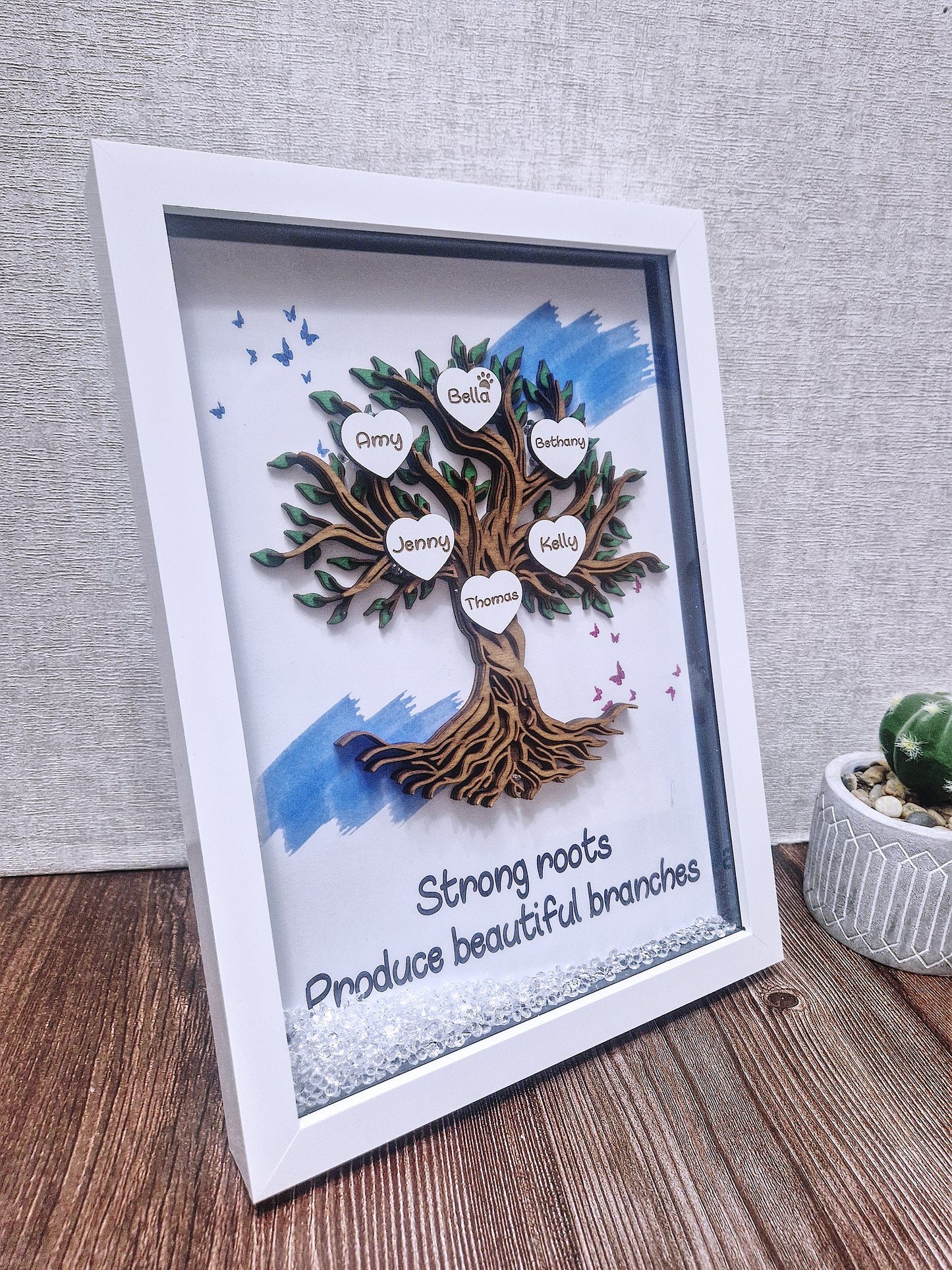 Framed Family Tree Picture Frame,