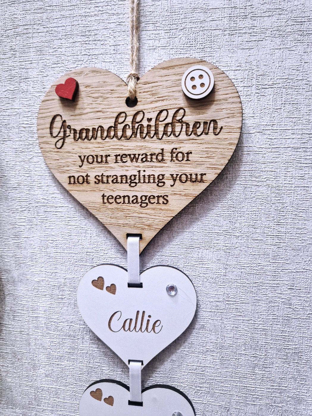 Grandkids hanging wall plaque