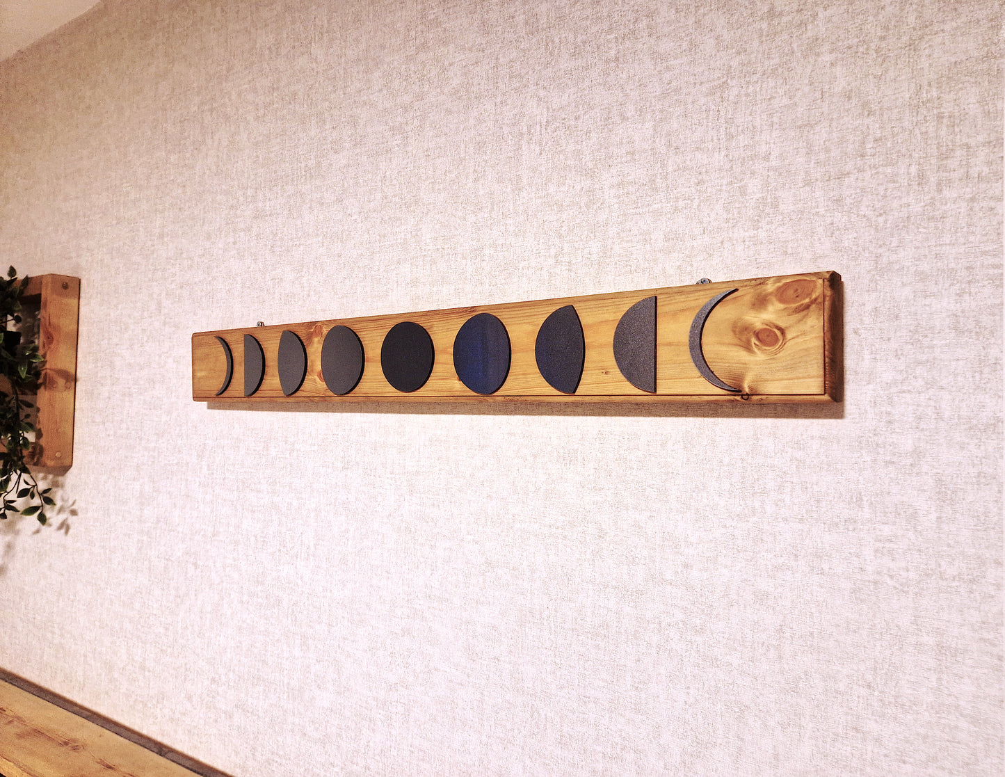 (chunky) Wooden Moon Phase wall decor