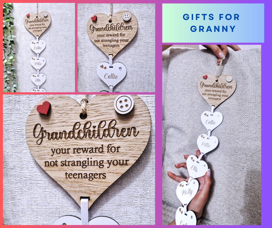 Grandkids hanging wall plaque