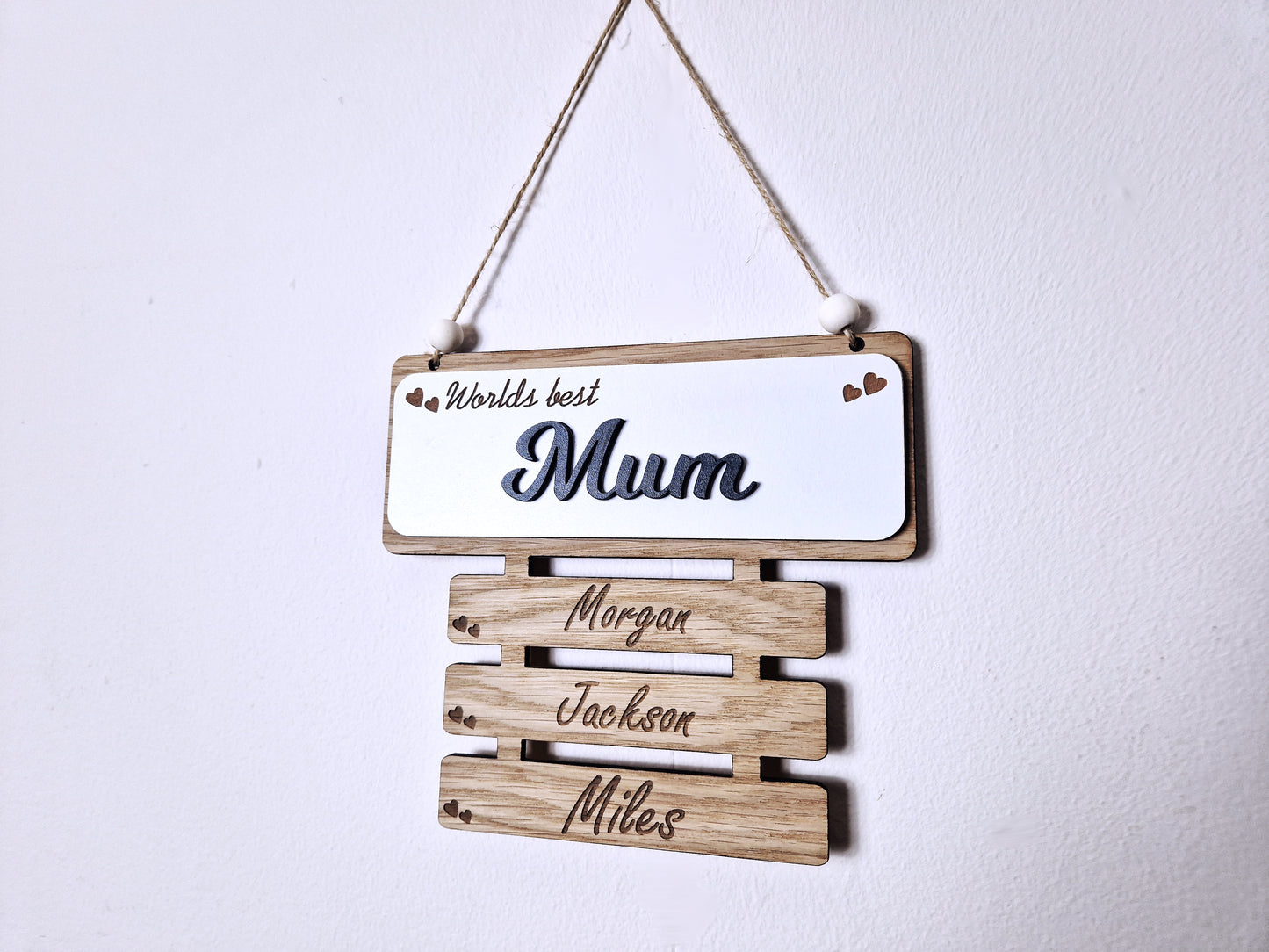 Personalised mothers day wall plaque