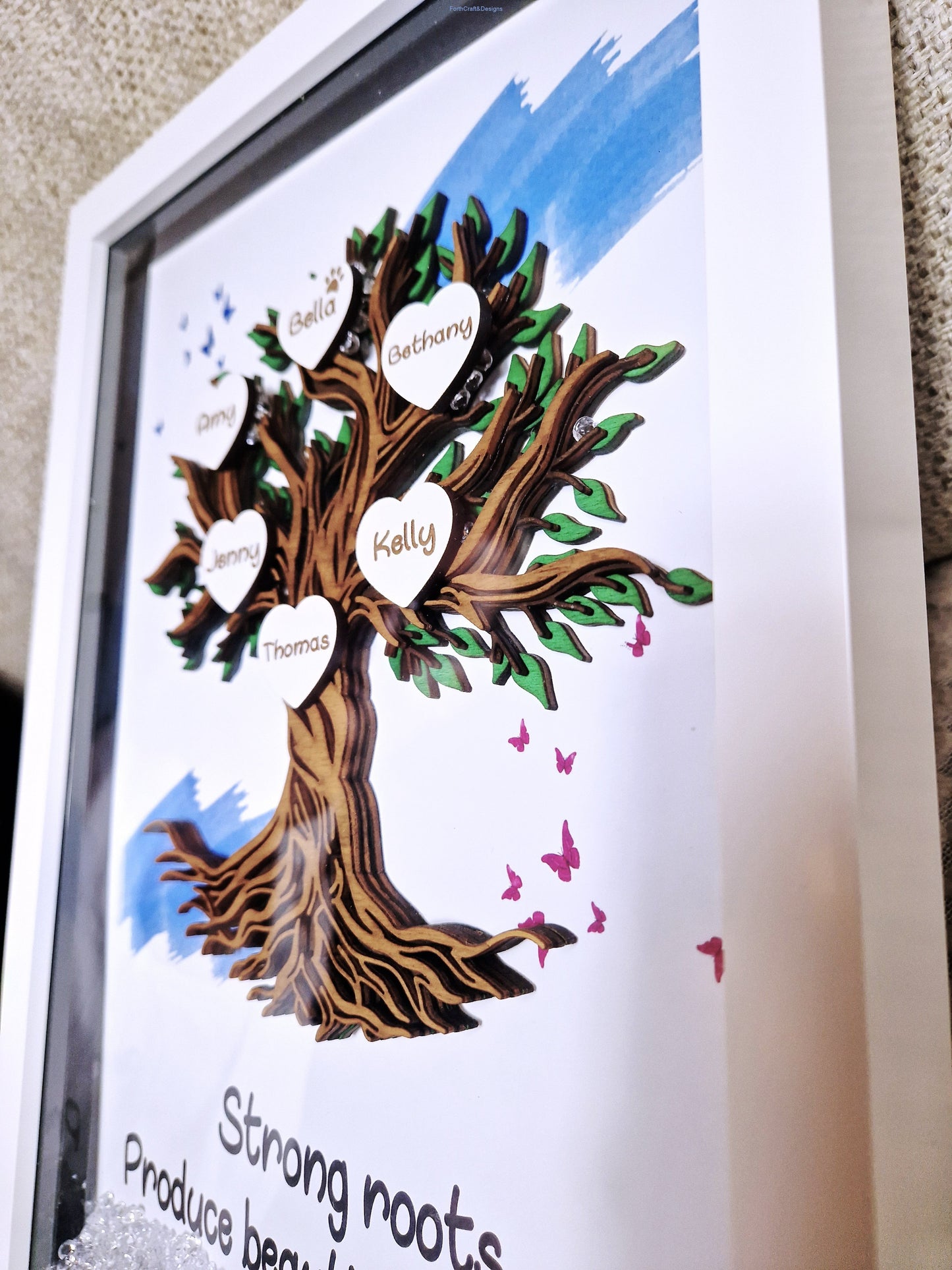 Framed Family Tree Picture Frame,