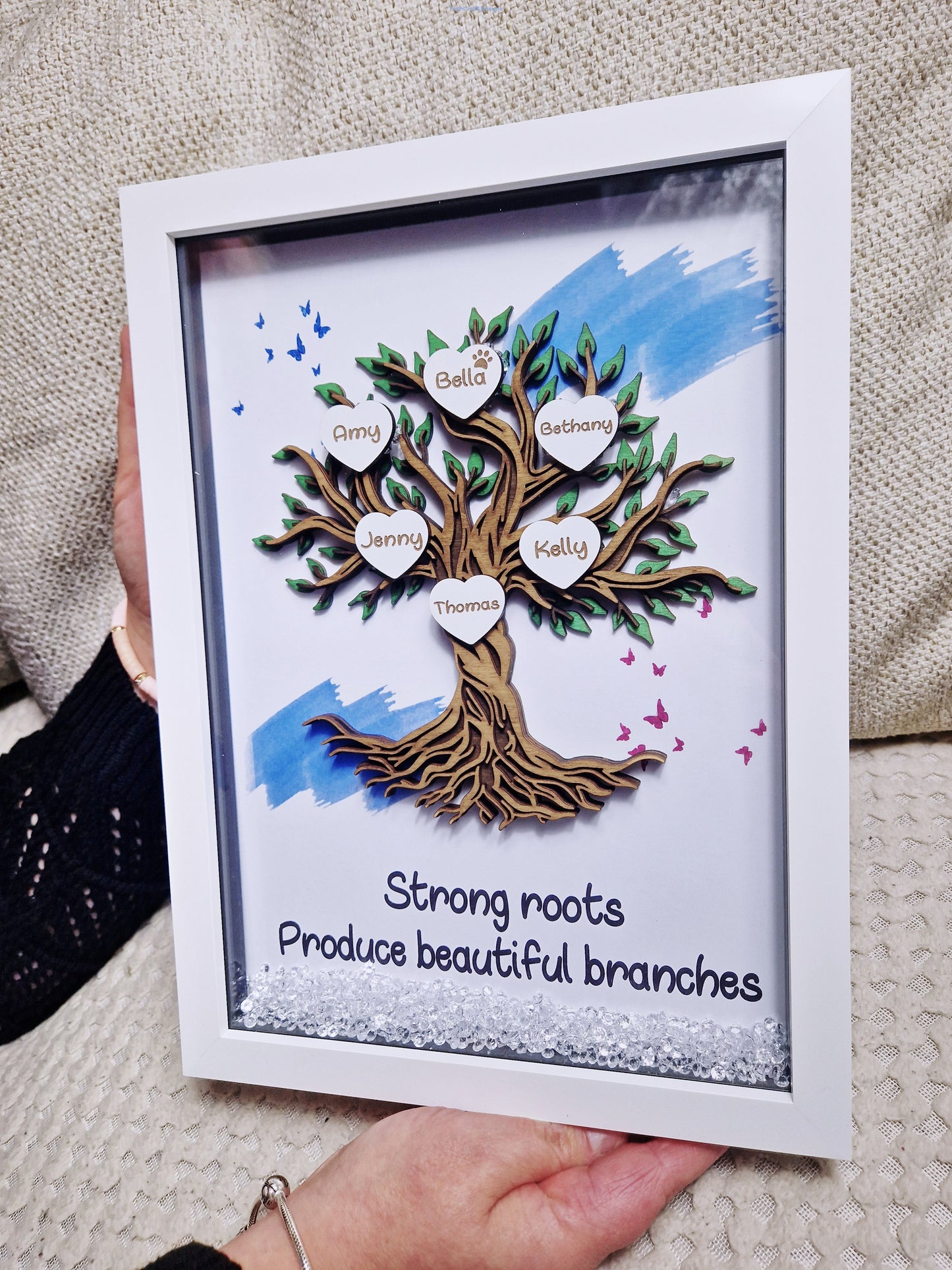 Framed Family Tree Picture Frame,