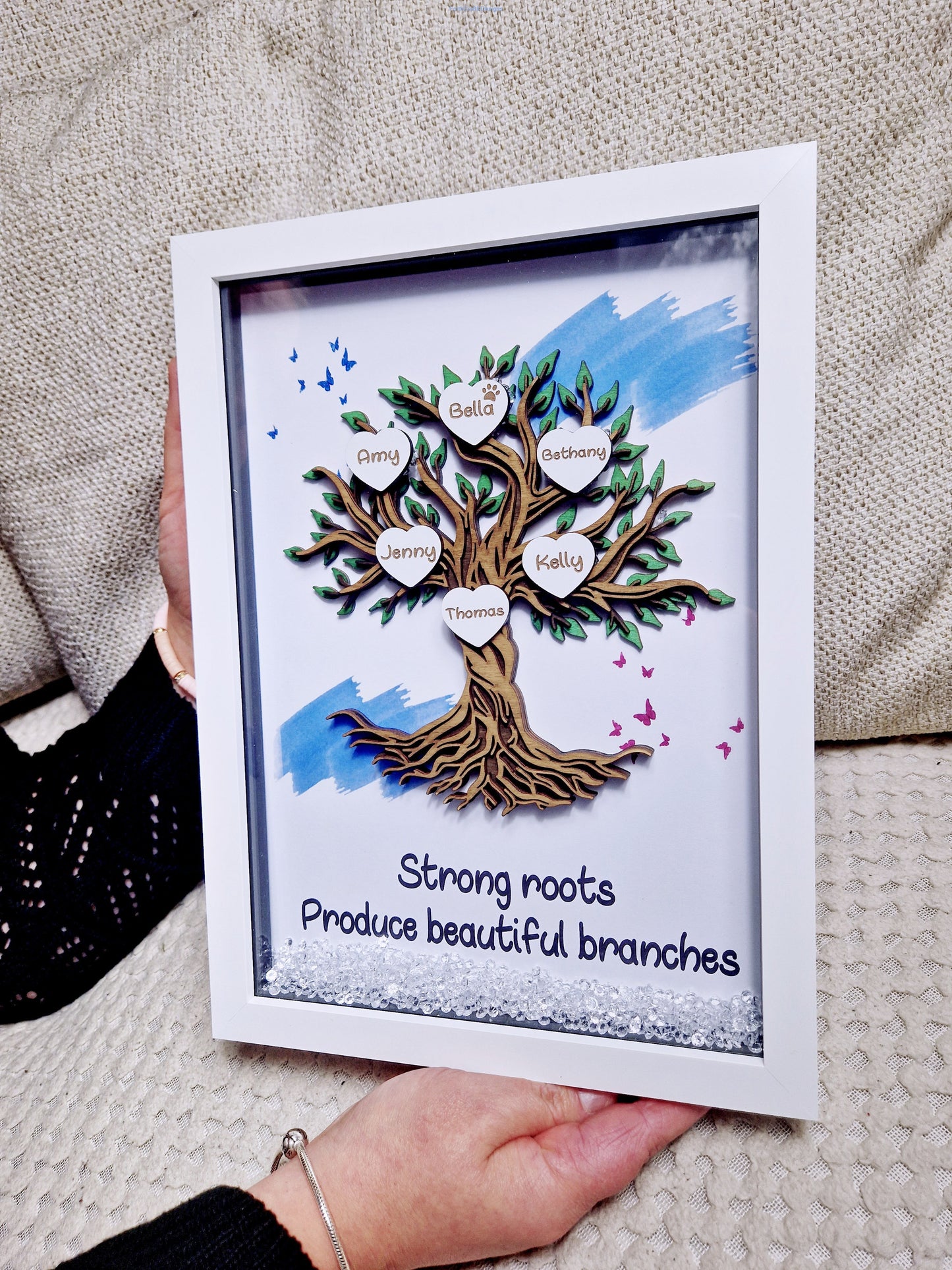 Framed Family Tree Picture Frame,