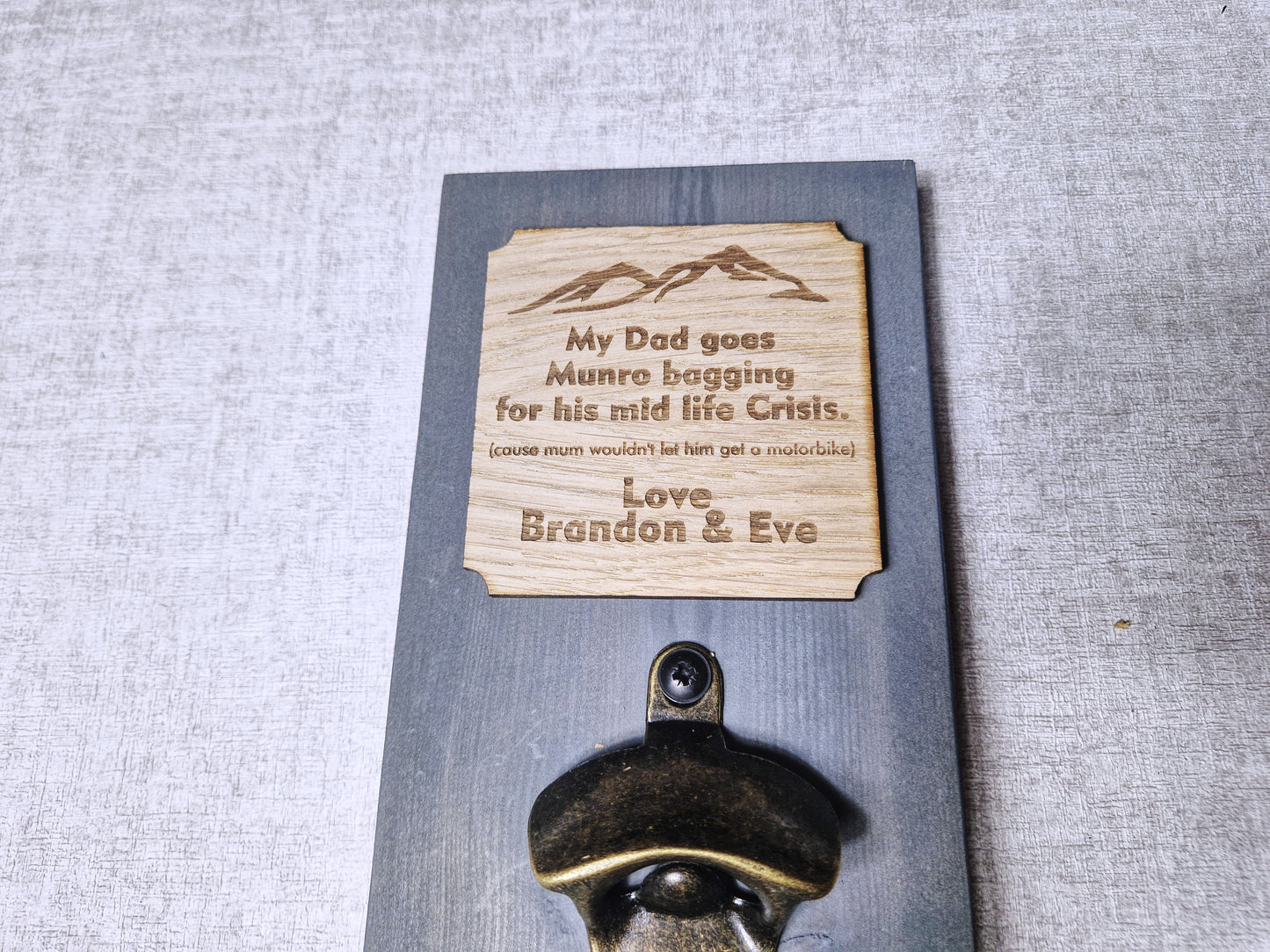 Personalised bottle opener