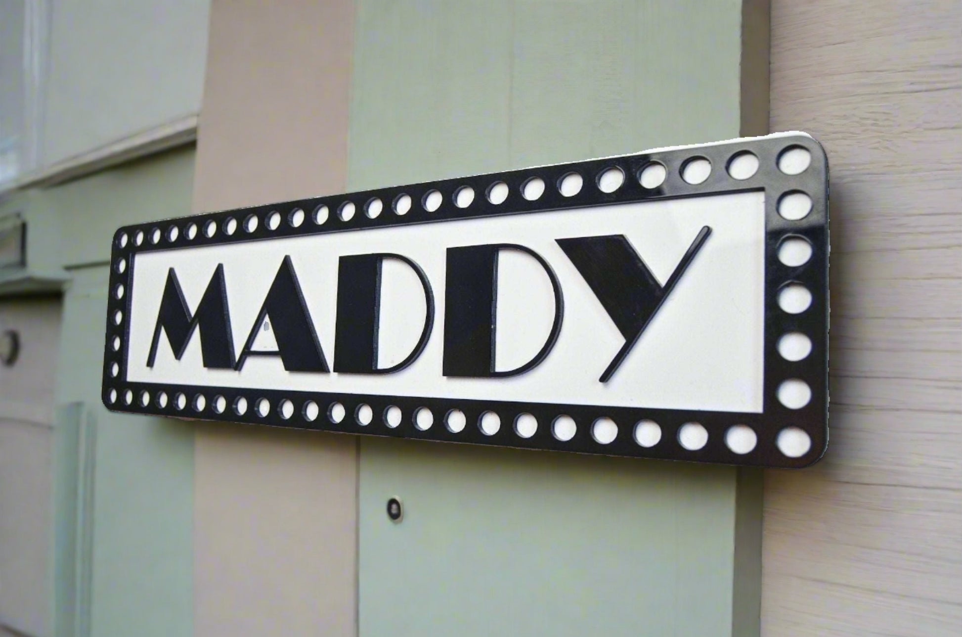 Broadway themed named sign-Forth Craft and Designs