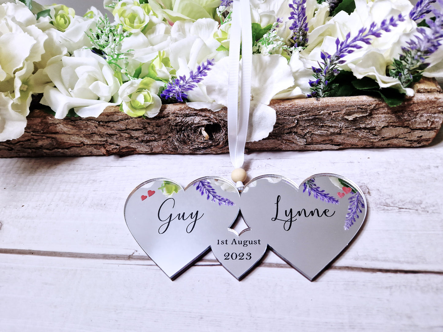 Personalised wedding heart gift