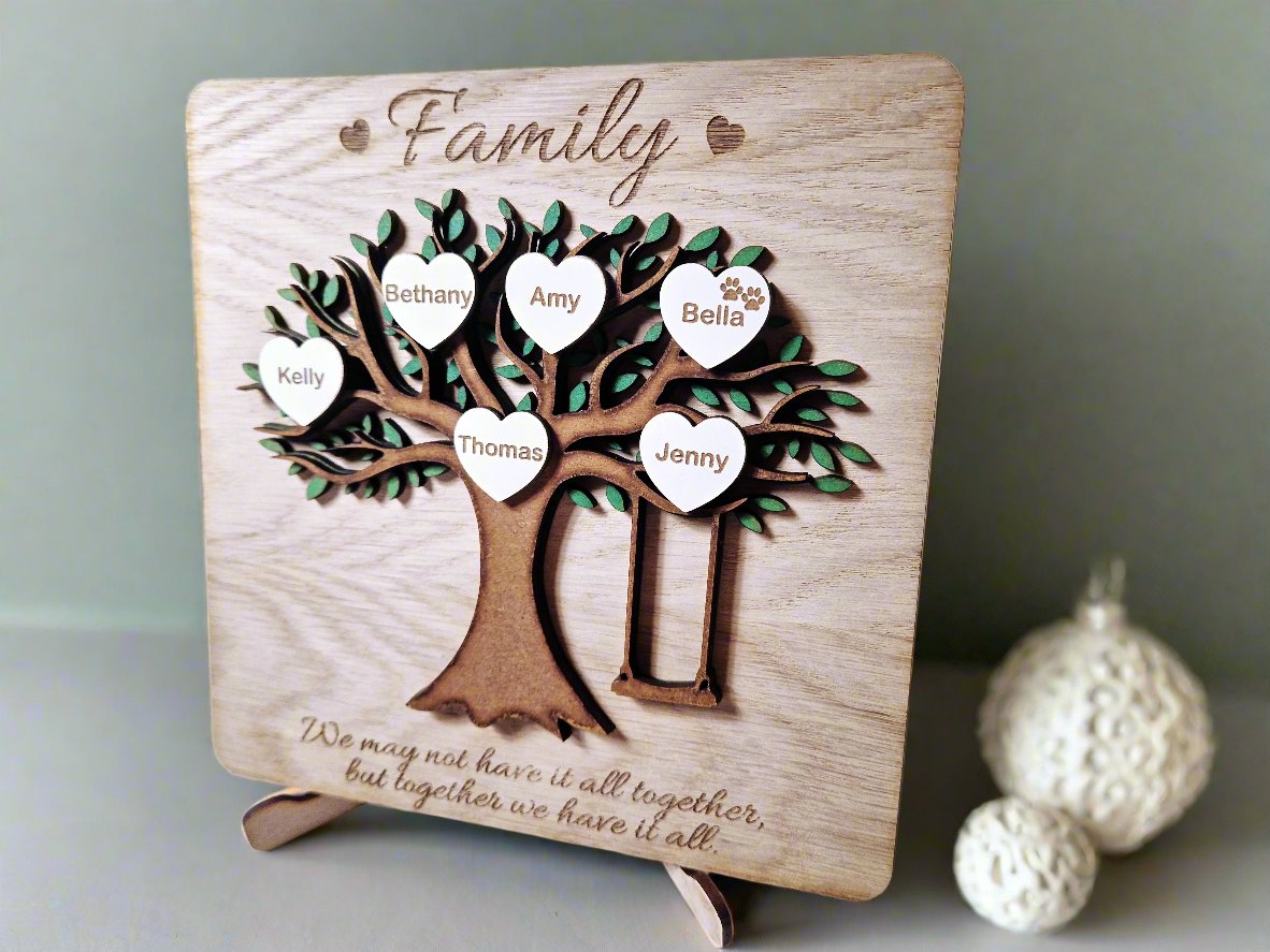 Personalised wooden  Family Tree