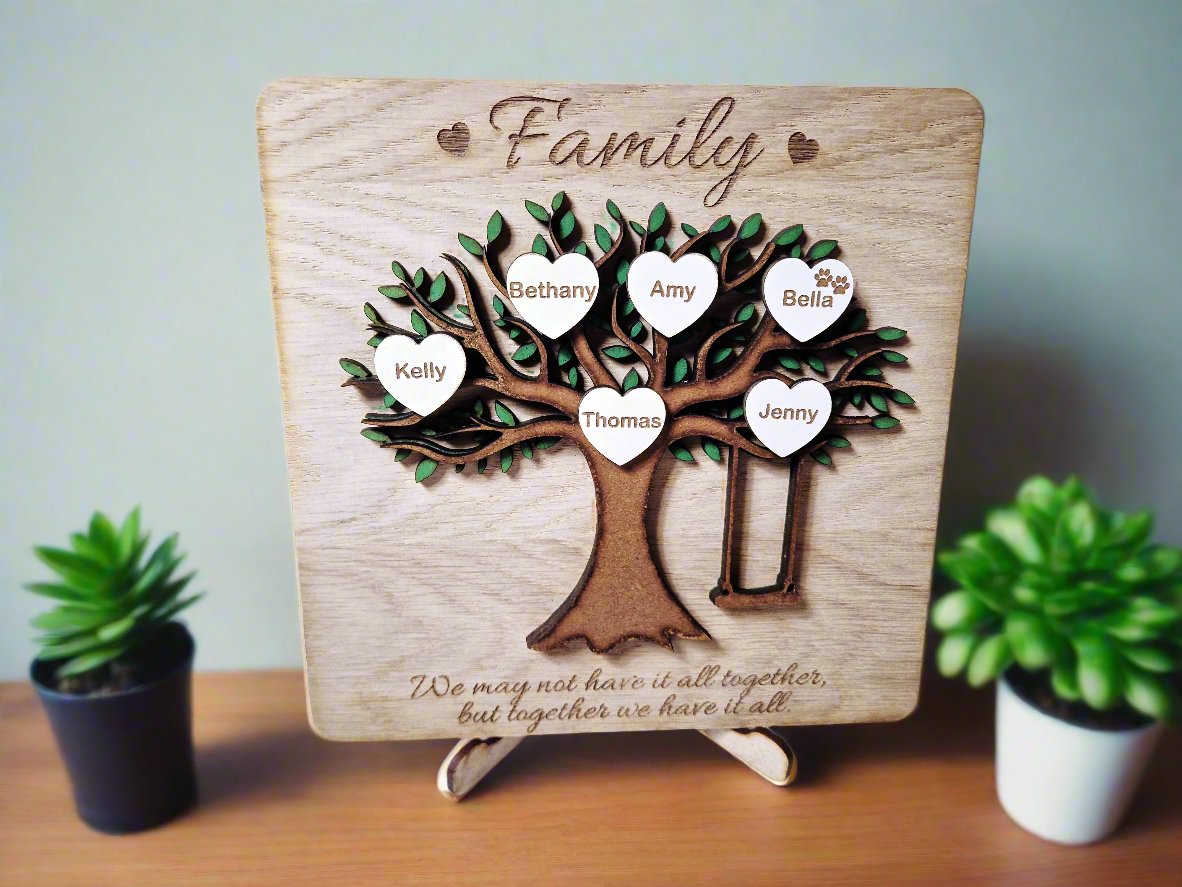 Personalised wooden  Family Tree