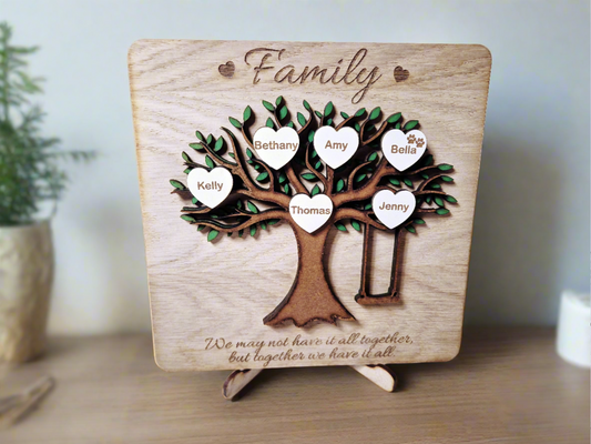 Personalised wooden  Family Tree