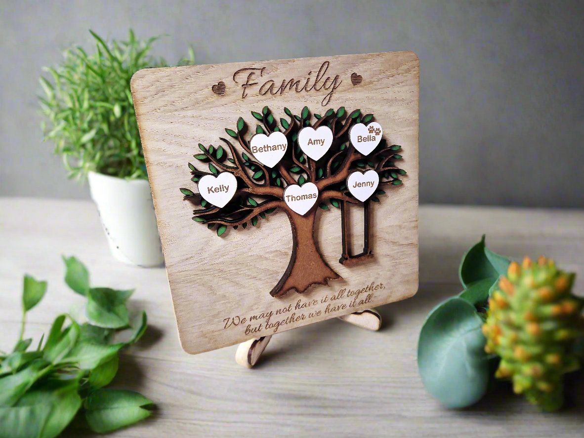 Personalised wooden  Family Tree