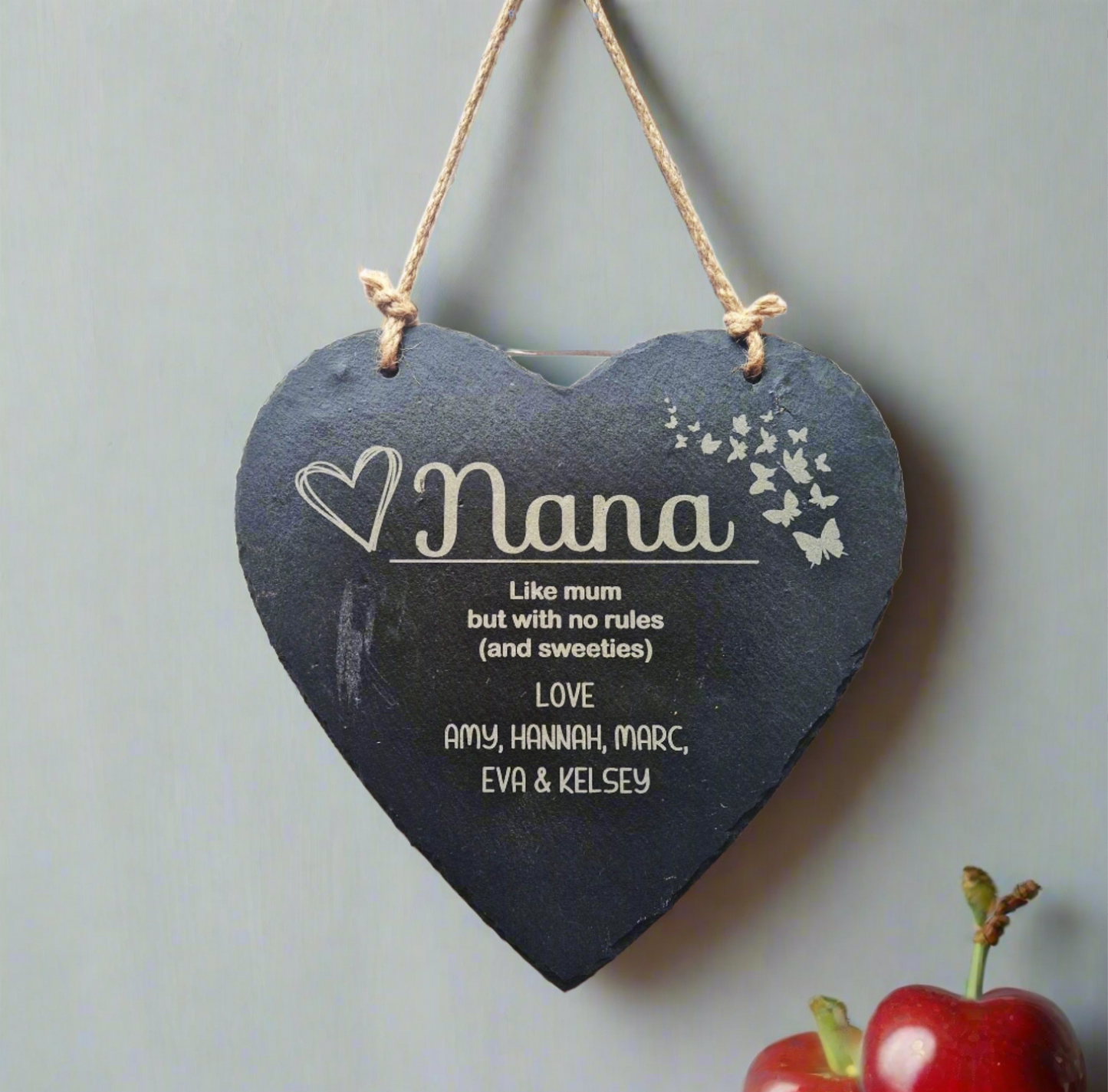 Grandma slate heart gift