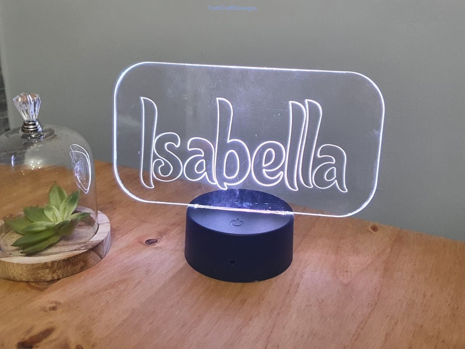 LED night light , personalised sign, custom light, neon sign custom light,-Forth Craft and Designs