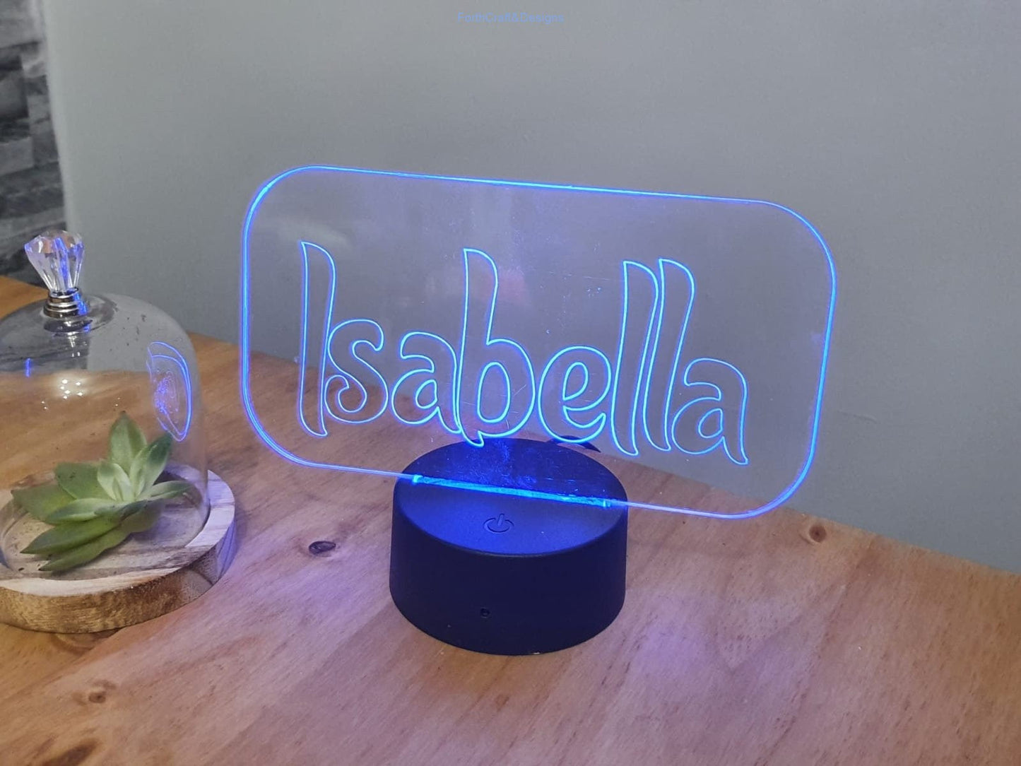 LED night light , personalised sign, custom light, neon sign custom light,-Forth Craft and Designs