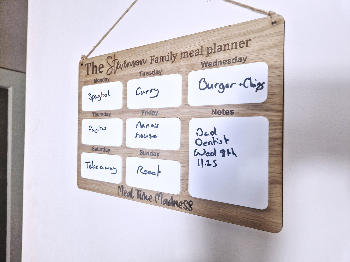 Personalised Family meal planner