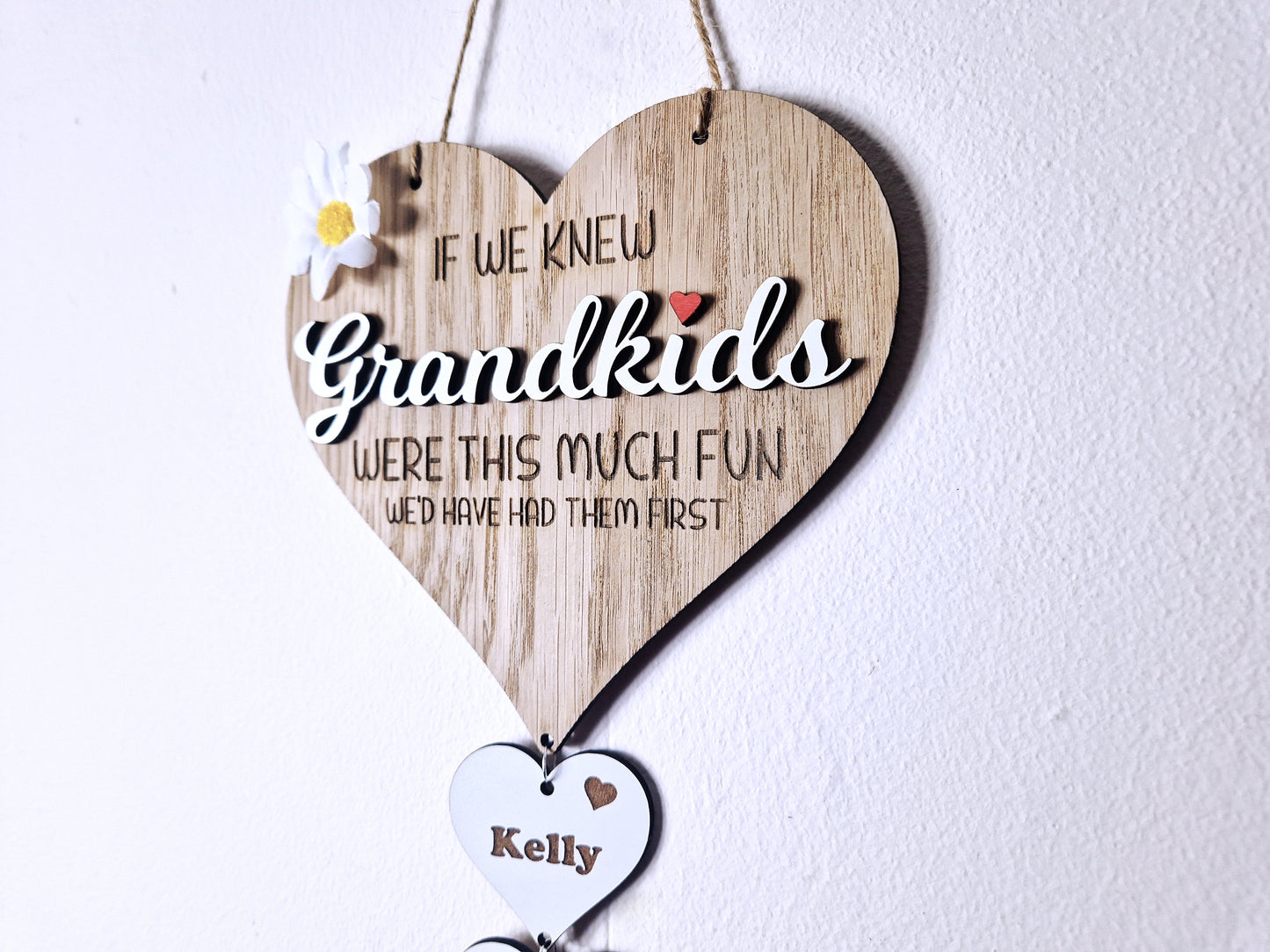 Mothers day heart wall décor,