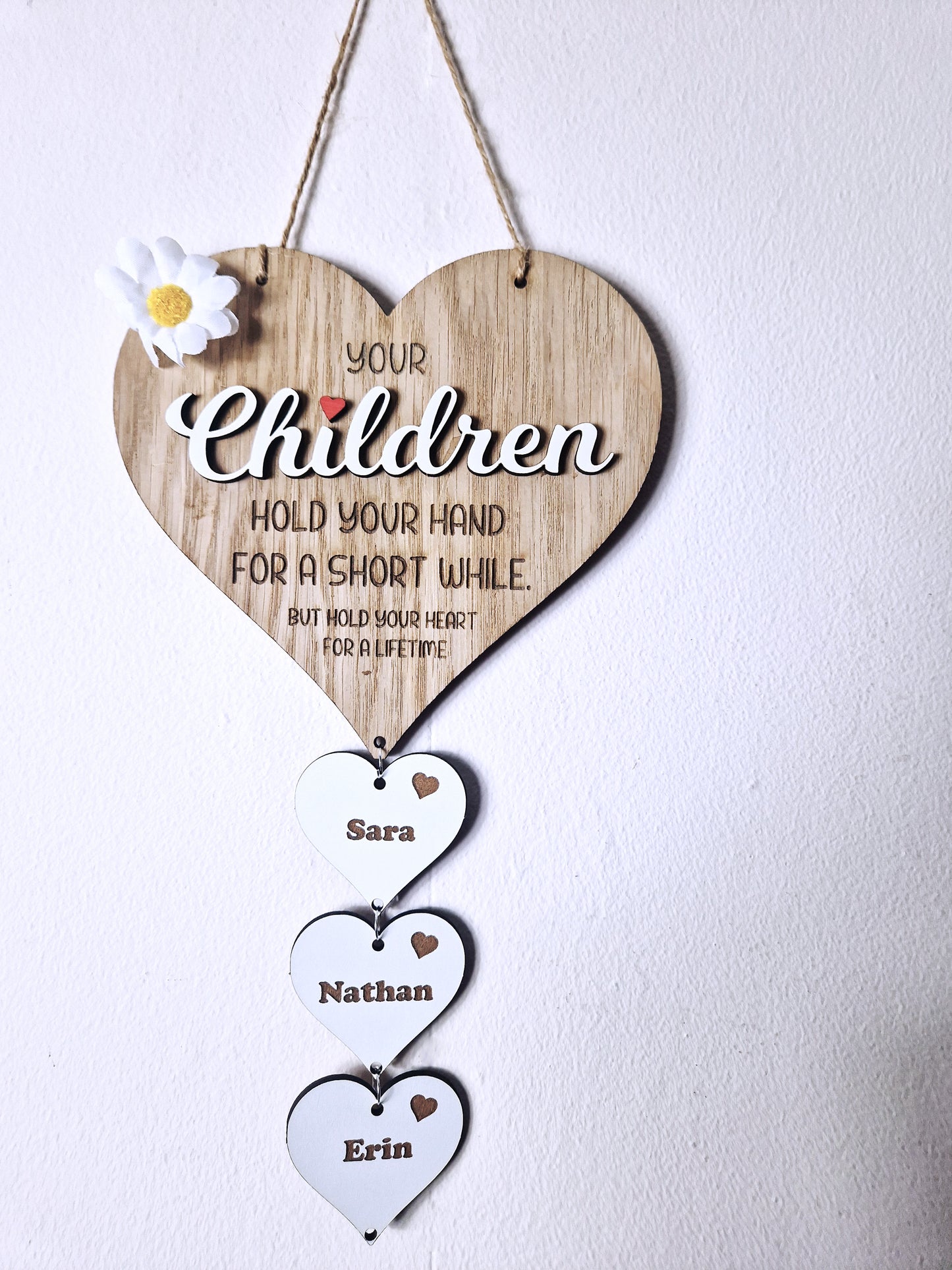 Mothers day heart wall décor,