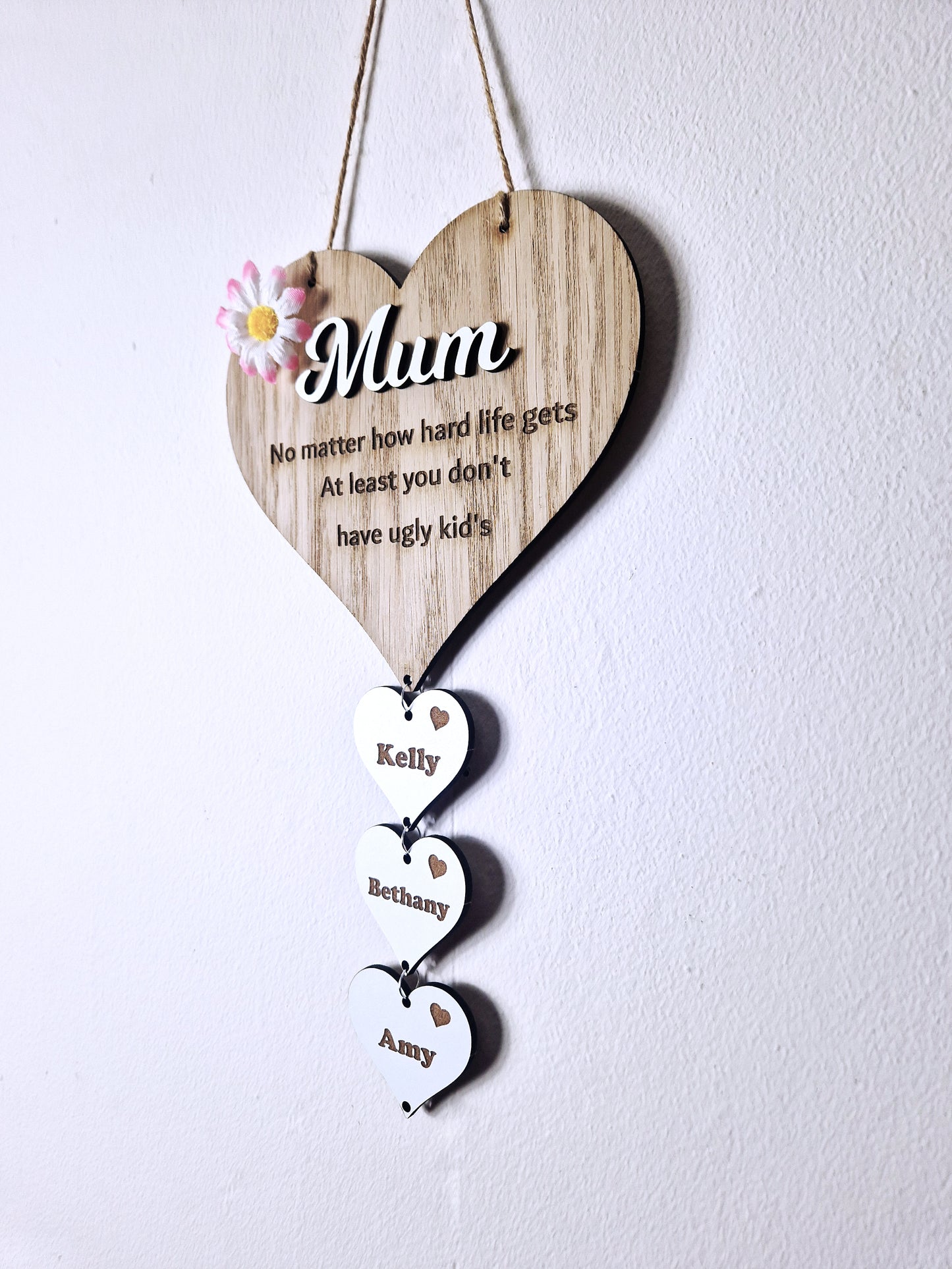 Mothers day heart wall décor,