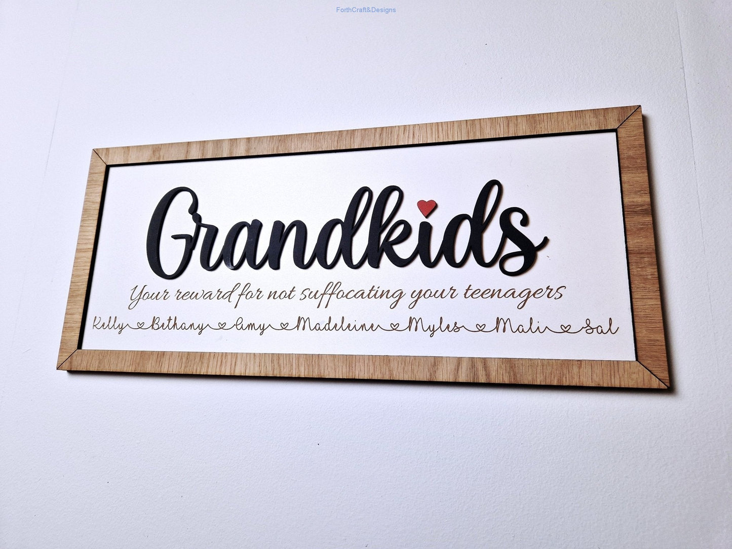 Personalised Grandkids sign-Forth Craft and Designs