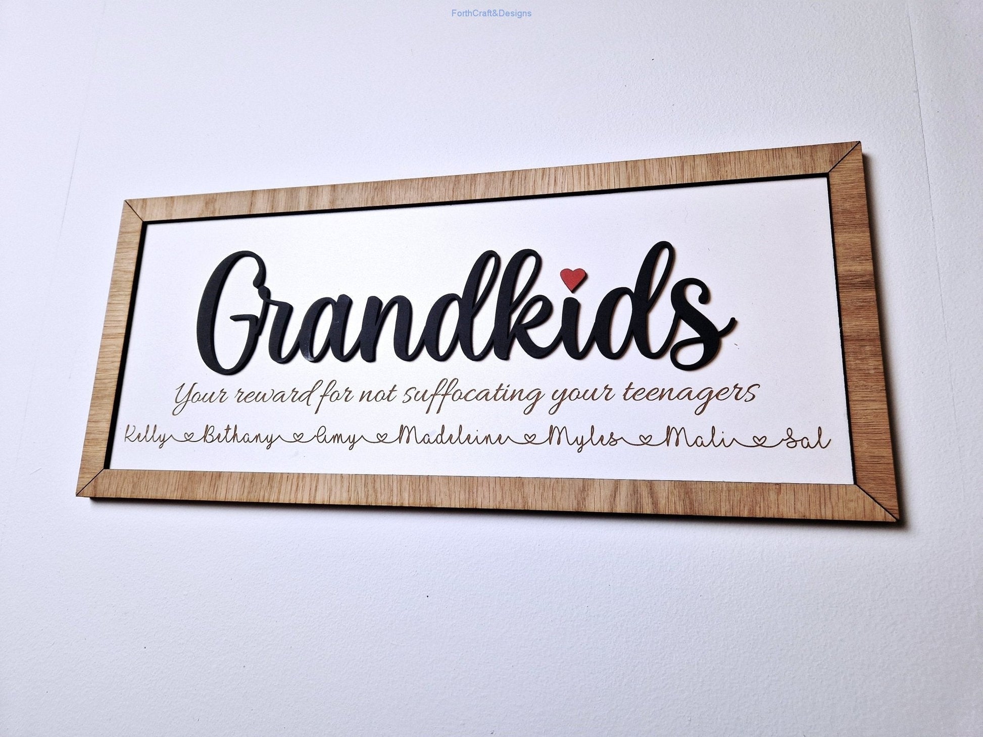 Personalised Grandkids sign-Forth Craft and Designs