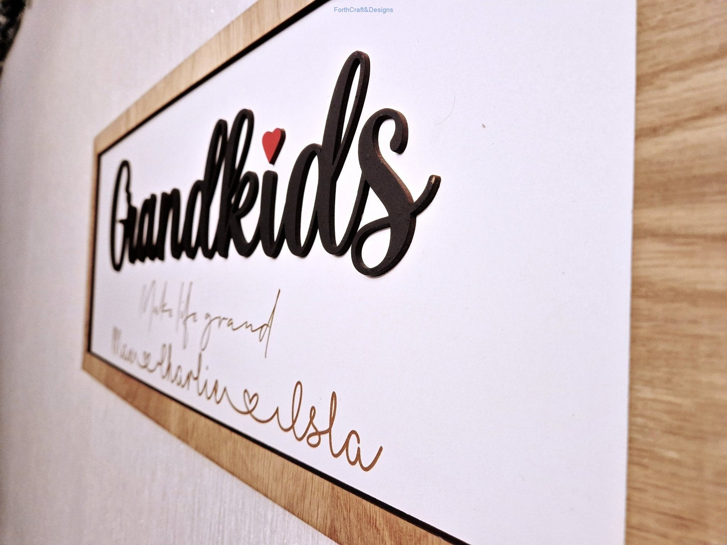 Personalised Grandkids sign-Forth Craft and Designs