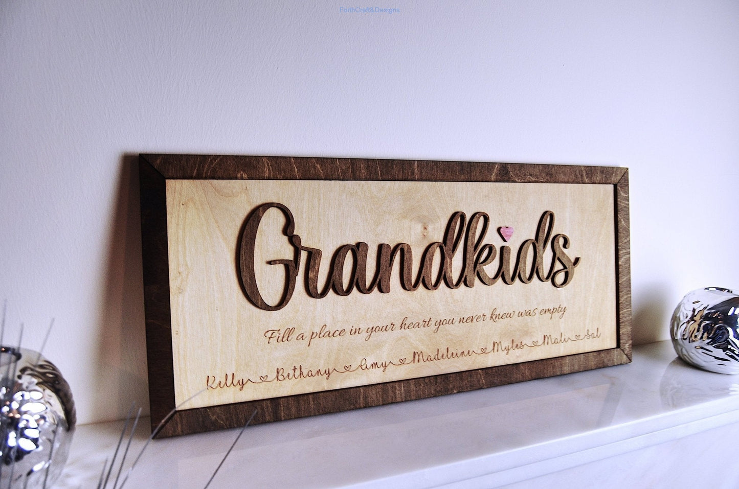 Personalised Grandkids sign-Forth Craft and Designs