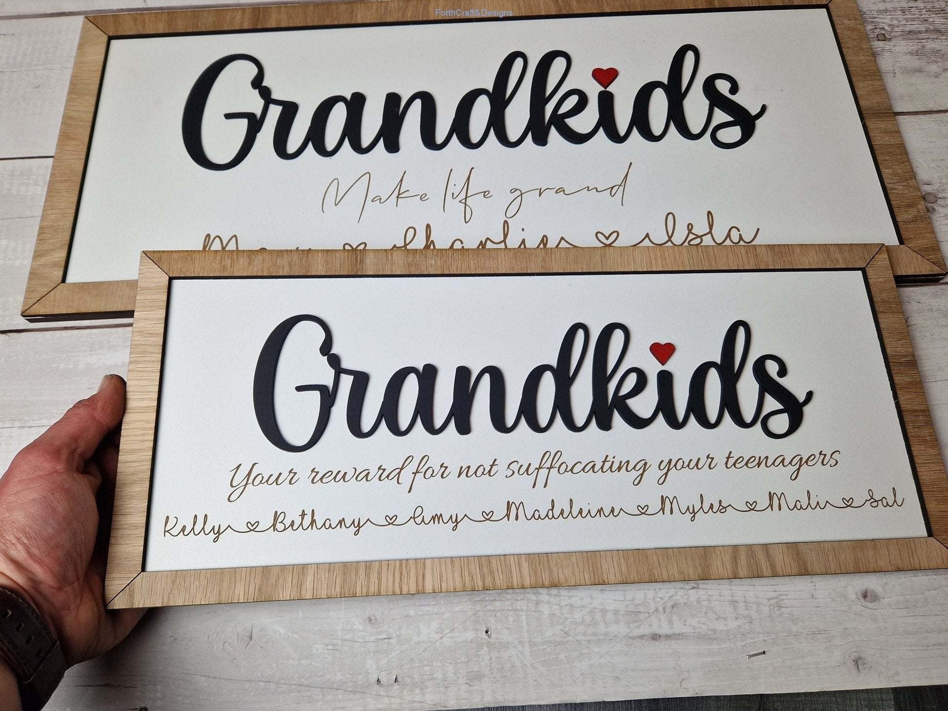 Personalised Grandkids sign-Forth Craft and Designs