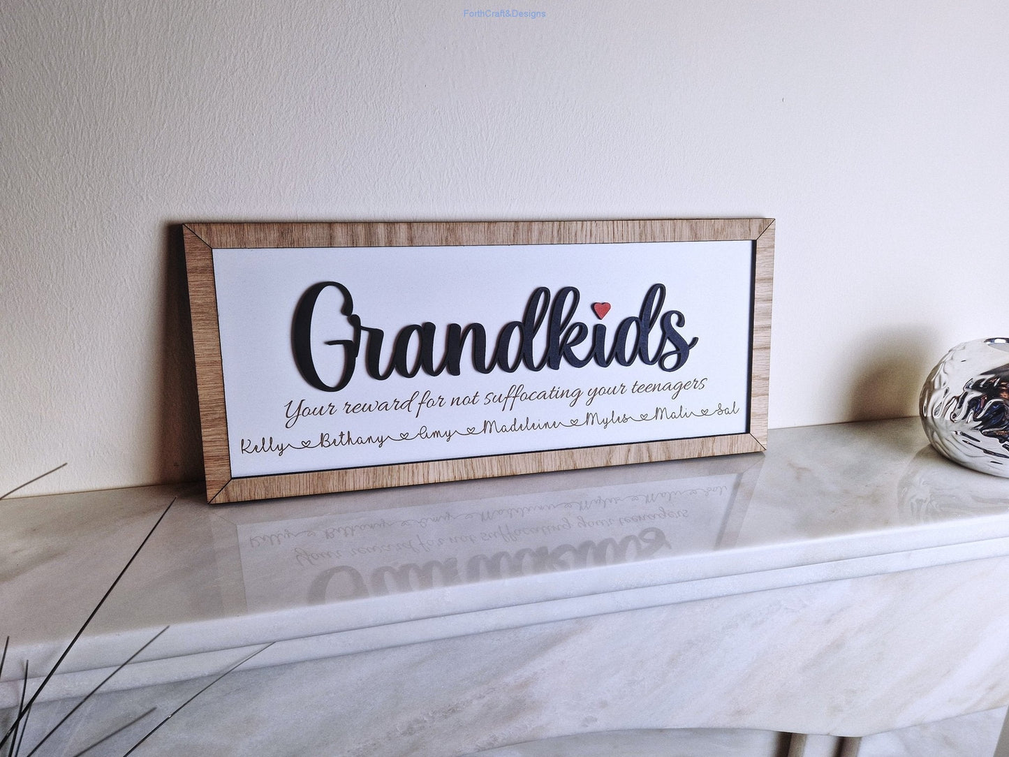 Personalised Grandkids sign-Forth Craft and Designs