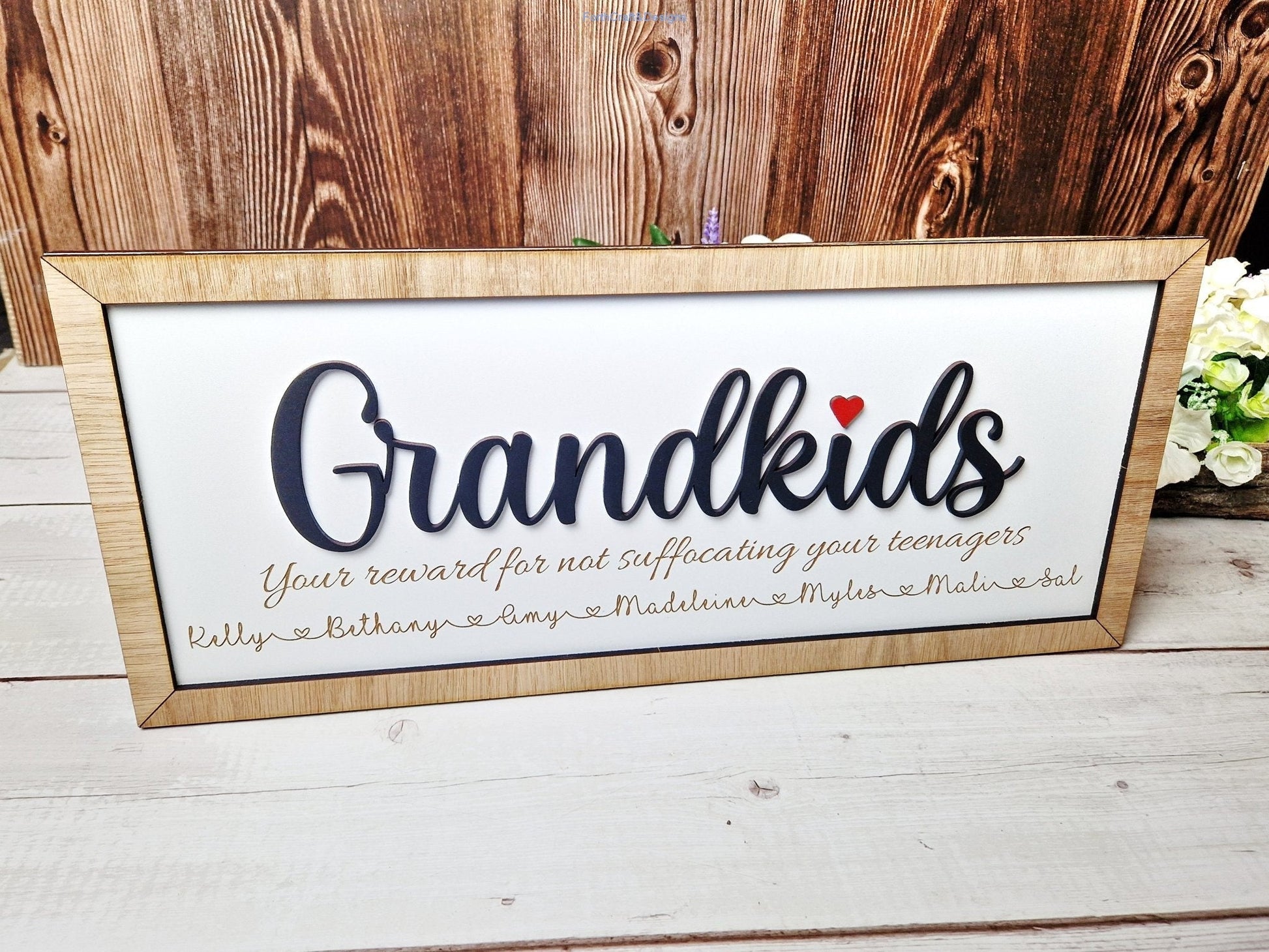 Personalised Grandkids sign-Forth Craft and Designs