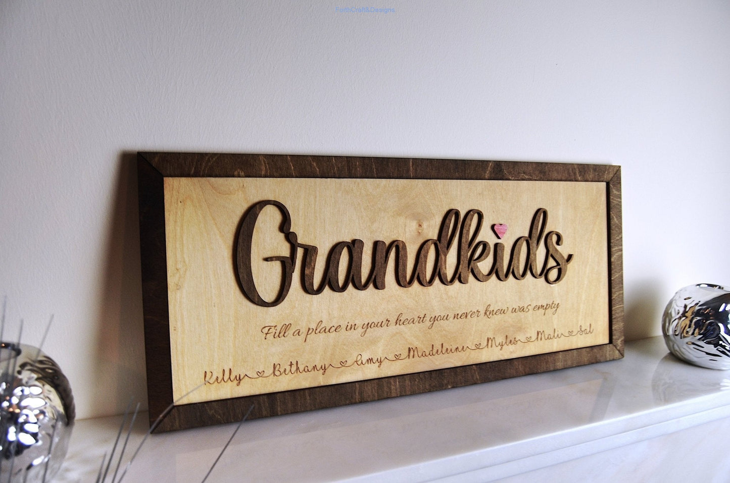 Personalised Grandkids sign-Forth Craft and Designs