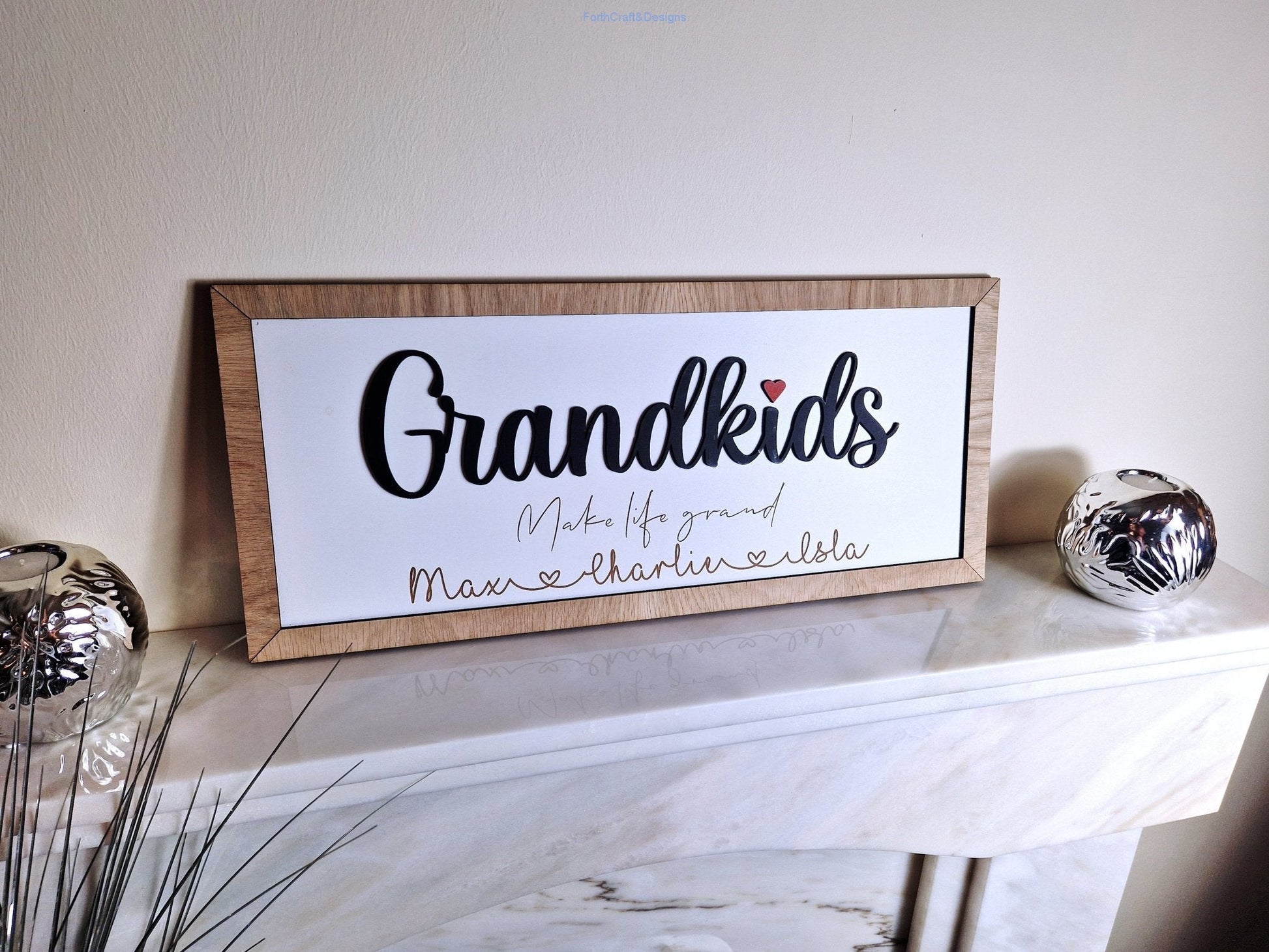 Personalised Grandkids sign-Forth Craft and Designs