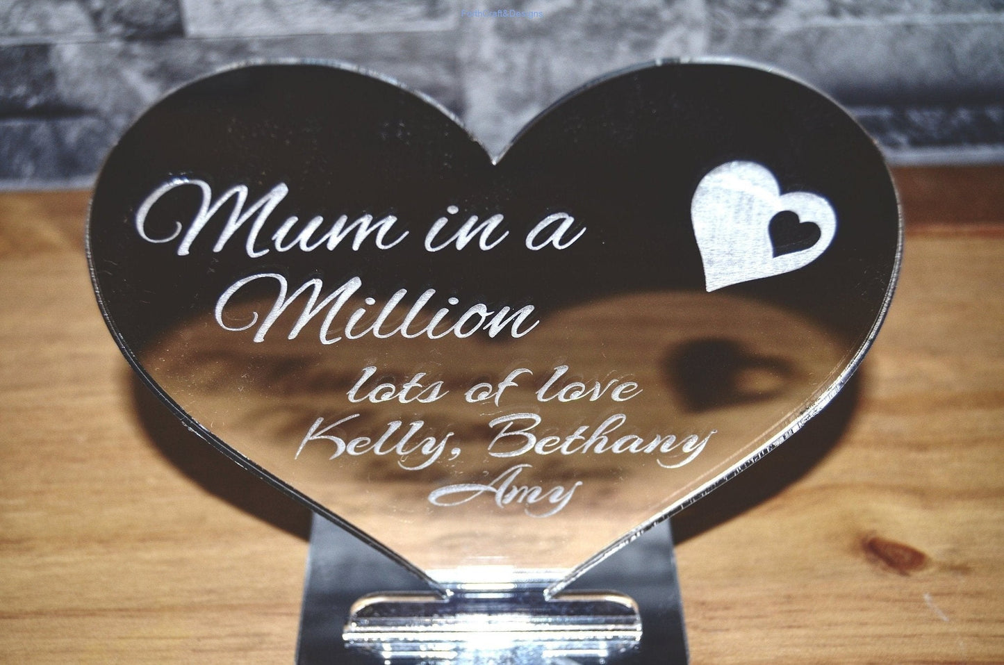 Personalised heart/star shaped tea light holders.-Forth Craft and Designs