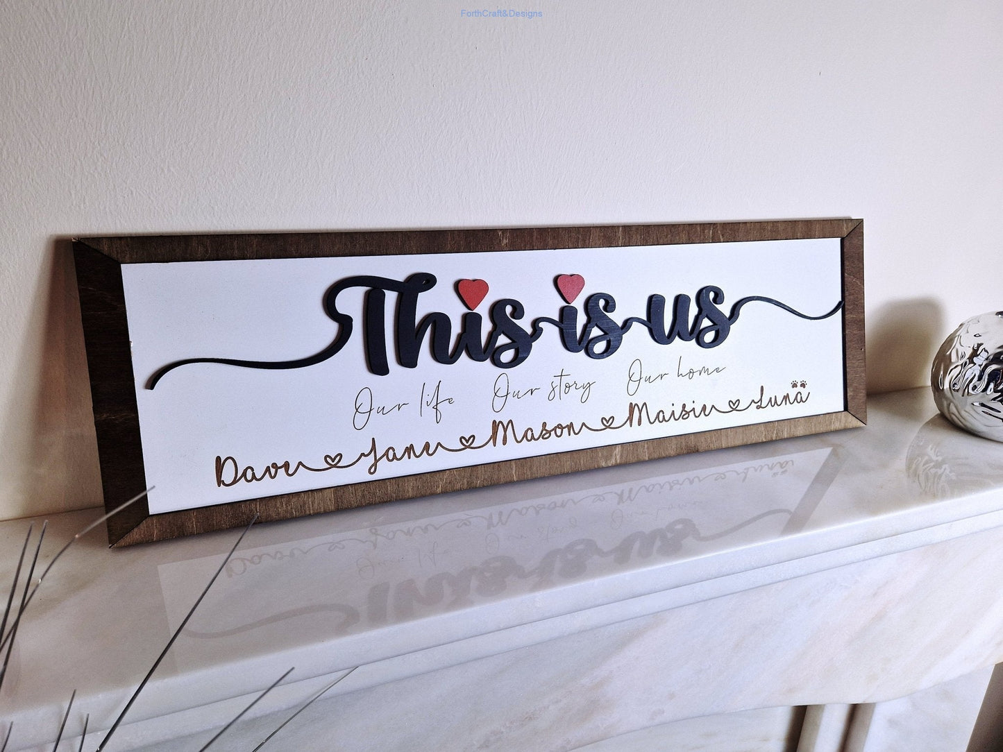 Personalised Home wooden wall signs-Forth Craft and Designs