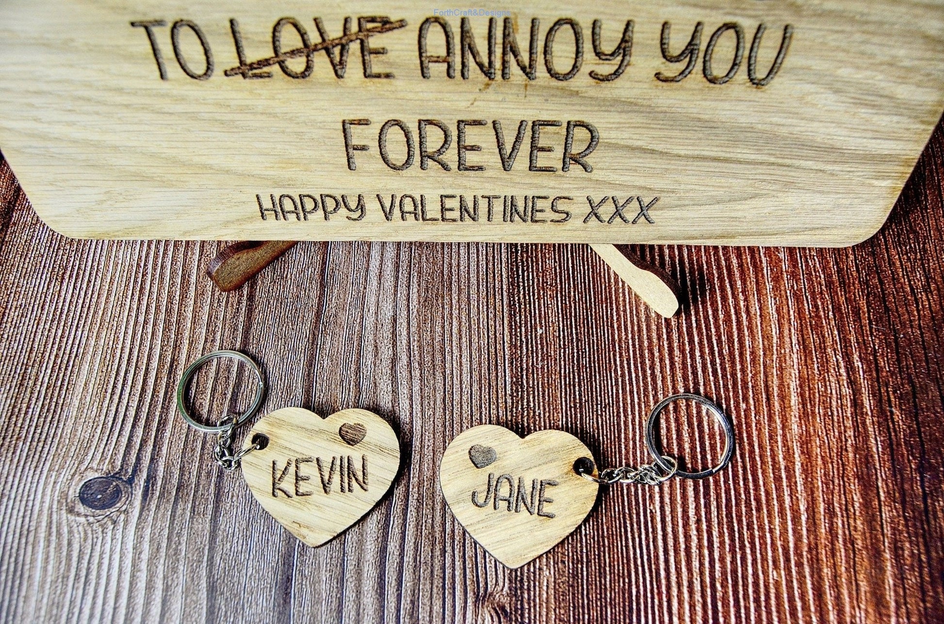 Personalized I Love You Cards, Wooden Cards