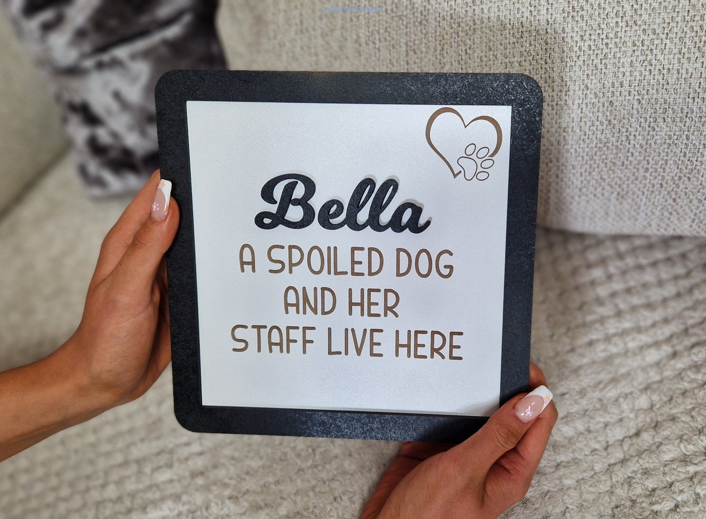 Spoiled pet wall hanging-Forth Craft and Designs