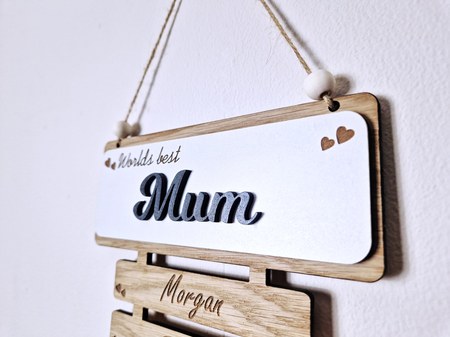 Personalised mothers day wall plaque