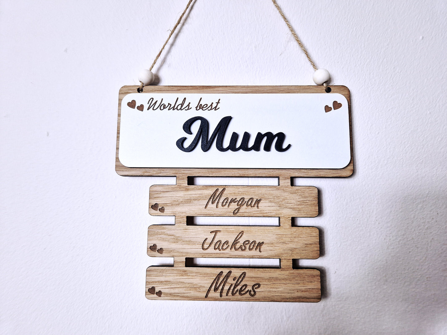 Personalised mothers day wall plaque